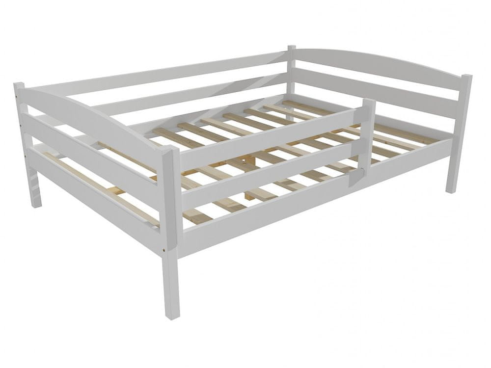 eoshop Detská posteľ DP 020 XL so zábranou (Rozmer: 120 x 200 cm, Farba dreva: farba biela)